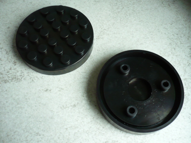 lift pad, rubber pad for Beissbarth Romeico R 224 until R 236 lift (120mm x 25mm + pins)