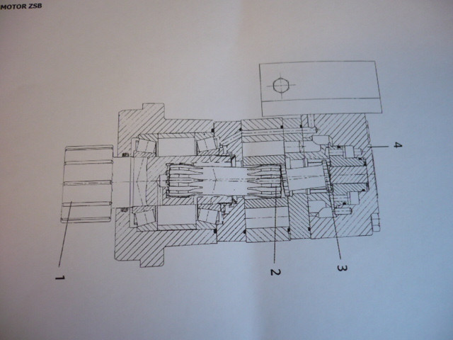 spare part kit Rotary motor hydraulic Yanmar SV20 mini excavator
