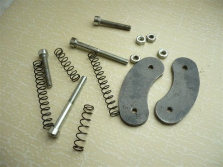 Set switch plates with screws and springs for safety nut (angular) type TC KC 2.5 tons / 3.0 tons Romeico Atlantic lift
