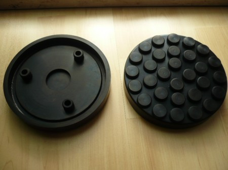 lift pad, rubber pad, rubber plate for Ravaglioli inter alia Type KPN 305 D (146 mm x 26 mm)
