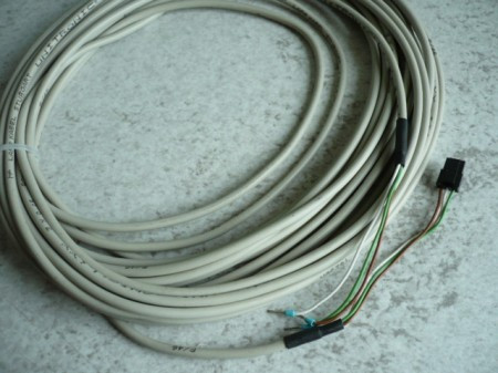 Original 10m cable for potentiometer MWH Consul lift (Connection cable + plug and 3x cable lug connections)