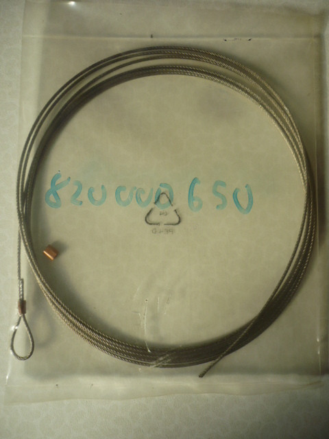 safety cable, control cable, shift cable for Romeico H225 H-models old version to serial no. 3650 (installed only on the opposite side)