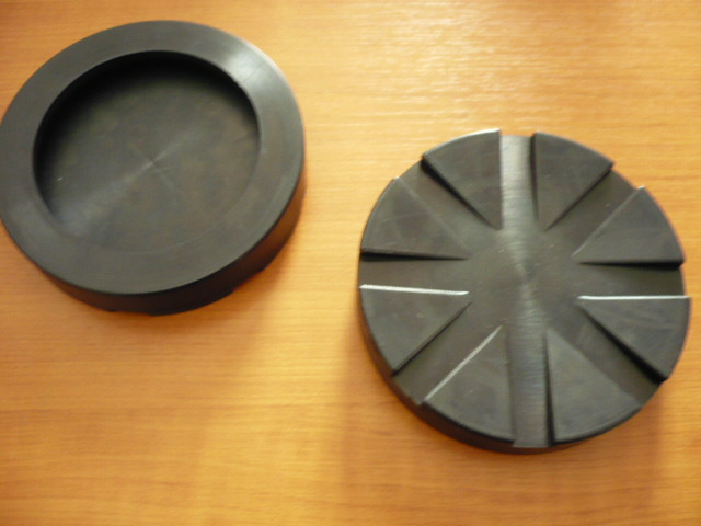 lift pad, rubber pad, rubber plate for Rotary lifting platform (125mm x 26mm) type SPOA3TM-5-EH1 / SPOA-3TS-5-EH1