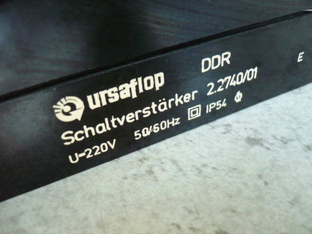 Ursaflop amplifier power supply 2.2740 / 01 VEB Platform FHB 12.1 DDR Lift