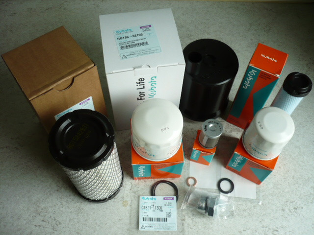 Service kit maintenance kit oil filter fuel filter air Kubota KX16-4 18-4 19-4