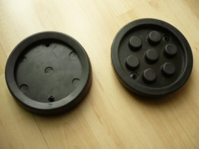 lift pad, rubber pad, rubber plate for Nussbaum lift Type SL 2.25 ATL 2.25 (130mm x 28mm)