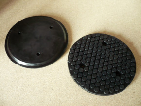 lift pad, rubber pad for autop or Stenhoj lift (158mm x 11mm with steel insert + three holes for screwing)