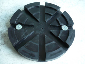 lift pad, rubber pad, rubber plate for Nussbaum lift Type SLE 2.30 SEL 2.25 (125mm x 24mm)
