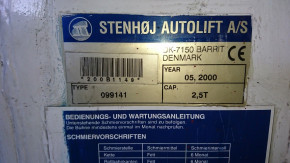 SPZ v-belt for Stenhoj DS2 Electronic / Mascot 611 613 - 210757 / 2 post lift