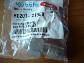 Chain tensioning valve nipple cylinder Kubota KX41-3V & KX15-4 bis KX19-4 RG 20121550