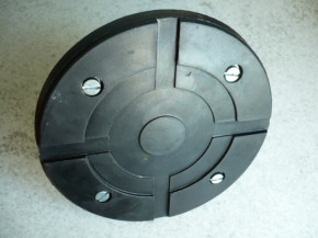 Increase in support plate, rubber support, increase in thread plate IME 300/25