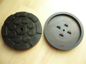 lift pad, rubber pad, rubber plate for Hofmann Duolift Type BTE 2500 / GT 2.5 / GTE 2500 (120mmx16mm)
