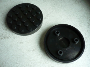 lift pad, rubber pad, rubber plate for Ravaglioli lift (120mm x 25mm + pins)