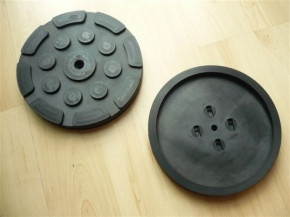 lift pad, rubber pad, rubber plate for Herrmann lifting platform (130mm x 18mm, with steel insert)