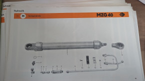 Kautasit Gasket Set Gasket Nutring Orsta Hydraulic Cylinder DDR Frontloader T 182 / MZG40