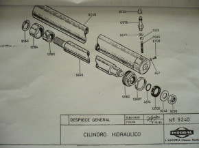 Seal kit Gasket Hydraulic cylinder 9240 ISTOBAL 4272404 Lift