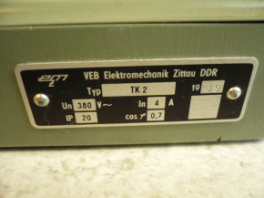 EMT Limit switch Switching contact Contact system VEB Elektromechanik Zittau DDR TK2